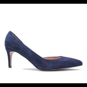 J. Crew Lucie Suede Pumps in Pacific (Navy.) 9